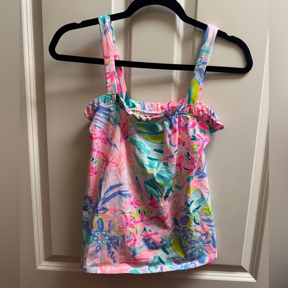Lilly Pulitzer Teen Floral Kids Tank Top